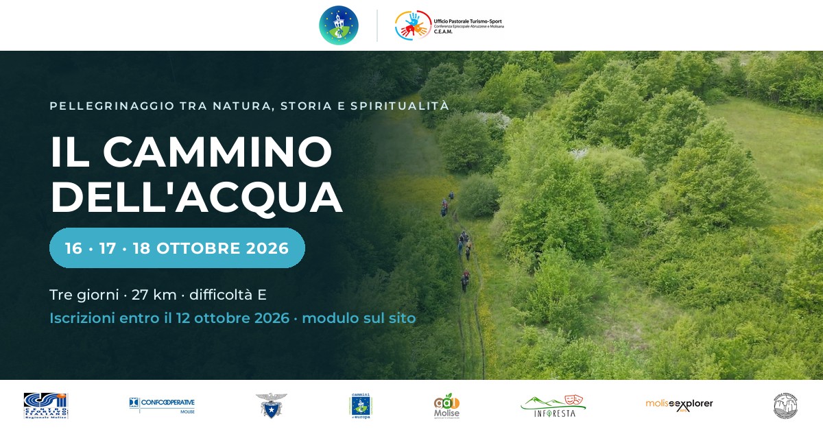 Il Cammino dell'Acqua 2026 - 16, 17 e 18 ottobre